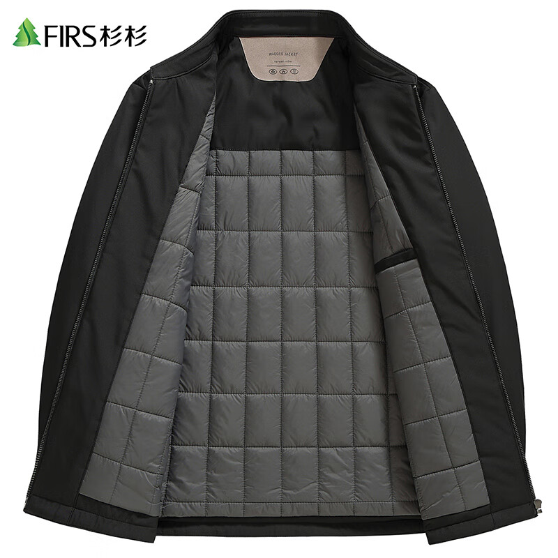 Shanshan quilted warm autumn and winter new lapel quilted jacket men's fashion simple warm and cold-proof jacket