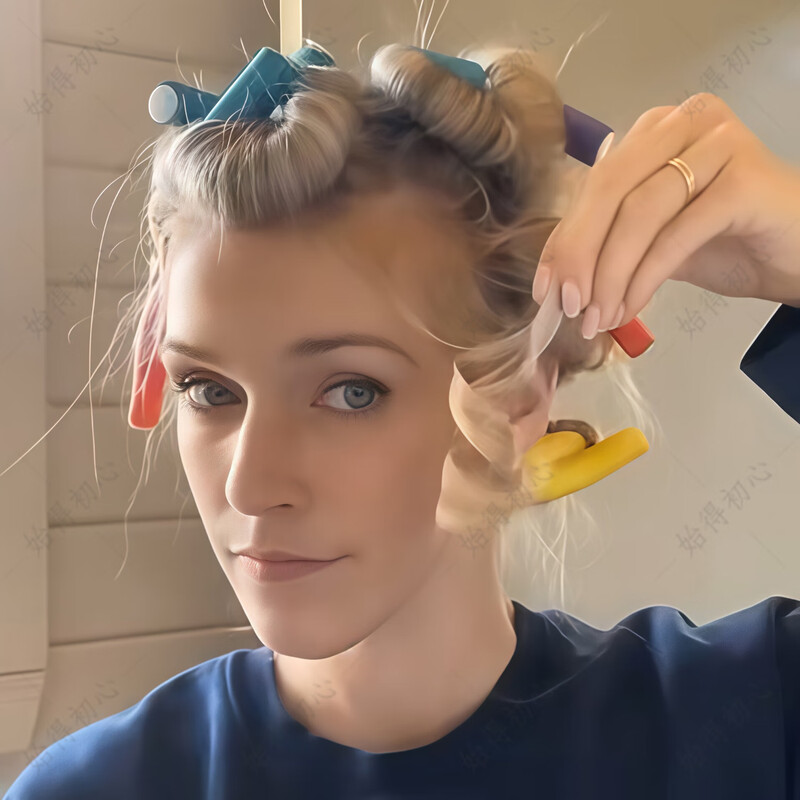 MKING PRETTY lazy sleep curling hair salon no-perm large wave sponge curling wand fluffy styling artifact does not hurt hair