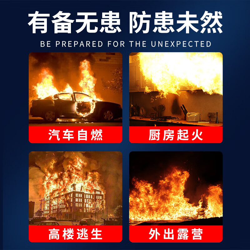 Qiaobolai fire-fighting blanket fire-fighting special escape fire blanket home kitchen 3c national standard certified commercial fiberglass flame-retardant blanket 1.5X1.5 meters national standard thickened fire-extinguishing/escape