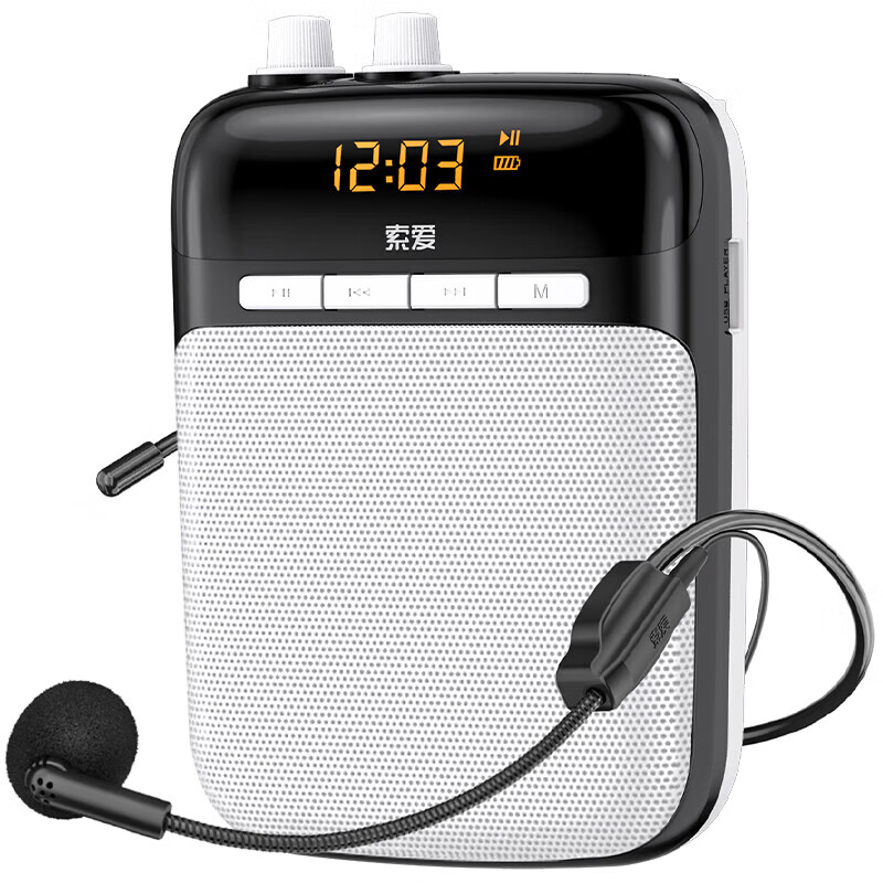 Sony Ericsson (soaiy) S318 Little Bee Amplifier Teacher's Special Bluetooth Speaker Audio Small Speaker TF Card U Disk Recording Microphone Outdoor Tour Guide Portable Teaching Type-c Black