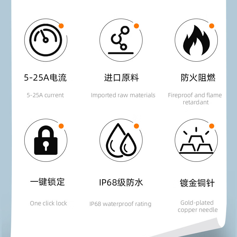 LP series waterproof aviation plug and socket quick-plug power signal 23456-core connector LP20-2 core (male + docking female)