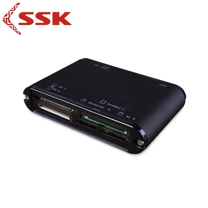Biao Wang Original SSK Biao Wang Robot 3rd Generation Almighty King Card Reader Direct Reading SD/XD/MS/TF/M2/CF USB2.0 Pure Black USB2.0