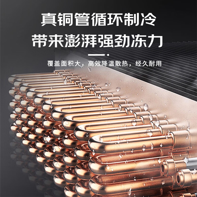 CHIGO commercial four-door refrigerator commercial freezer fruit and vegetable fresh cabinet catering hotel kitchen refrigerator commercial freezer large capacity copper tube commercial refrigerator -23 deep cold flagship 1000 liter four door dual temperature upper freezer and lower refrigeration