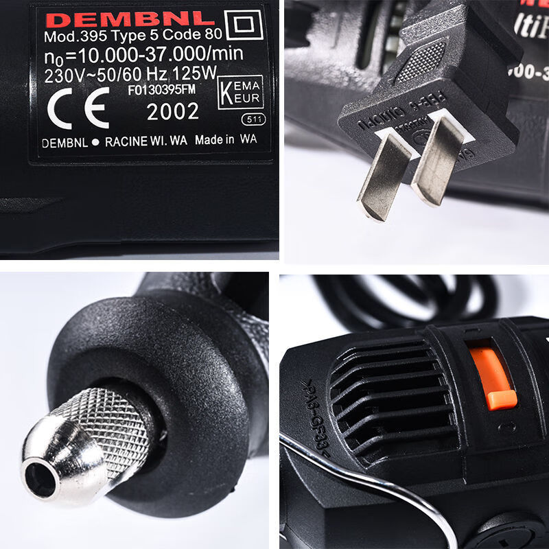 Jieyunmao Electric Grinder Small Handheld Electric Polishing Machine Polishing Electric Drill Cutting and Engraving Tool 220V Household Electricity Red Model (High Power)