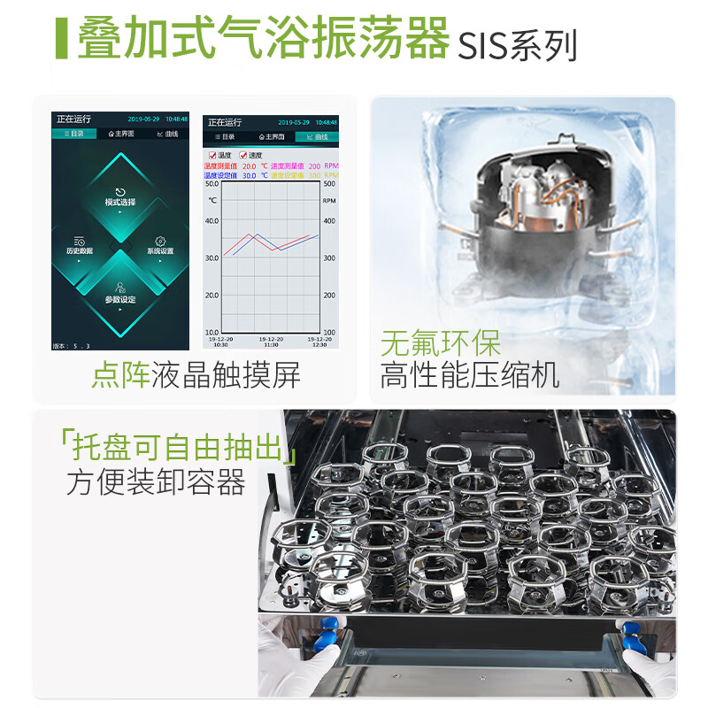 Lichen (LICHEN) water bath oscillator constant temperature water bath shaker laboratory gas bath oscillation gyration reciprocating multi-purpose incubator gyration oscillation gas bath SHZ-82