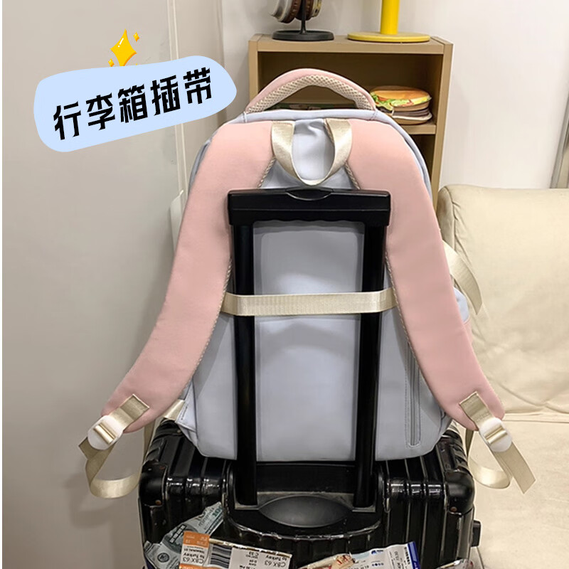 VICTORIATOURIST junior high school student schoolbag female high-profile lightweight backpack high school student college student computer bag burden-reducing large-capacity backpack