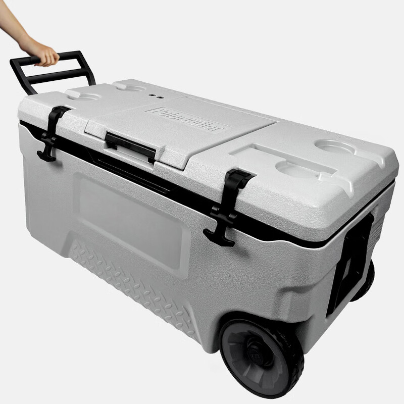 Insulated box, outdoor camping, sea fishing, large-capacity live fish box, commercial stall, ice cube car refrigerator, 75L standard configuration