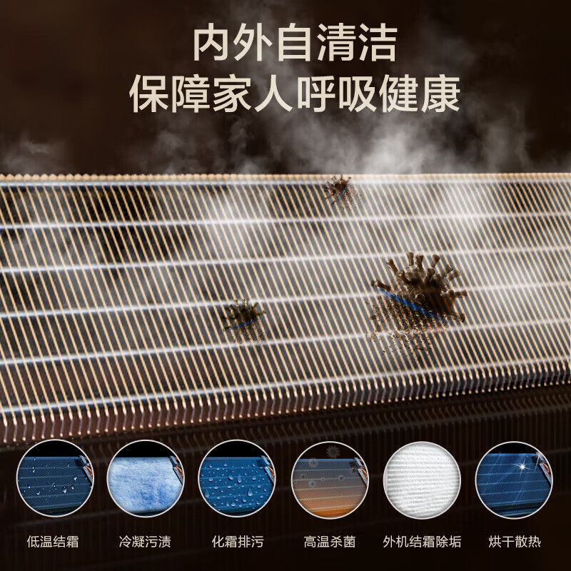 Oaks duct machine one-to-one 2-horsepower central air conditioner, level 1 energy efficiency, full DC frequency conversion, living room and bedroom, 2-horsepower, level 1 energy efficiency, energy saving, fast heating and cooling, self-cleaning