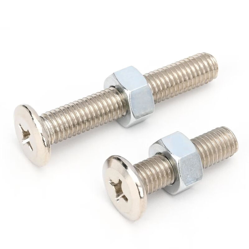 Vinoa inverted cross screw and hexagonal nut combination furniture screw cabinet bed table chair shelf accessories bolt M6*10 (20 pcs)