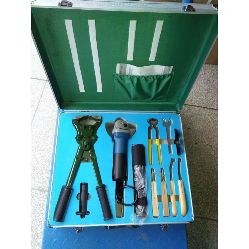 Pupan cattle hoof trimming tool set, electric hoof trimming cutter, hoof trimming scissors, hoof trimming tool box, animal hoof trimming pliers instrument, hoof trimming set (comes with tool box)