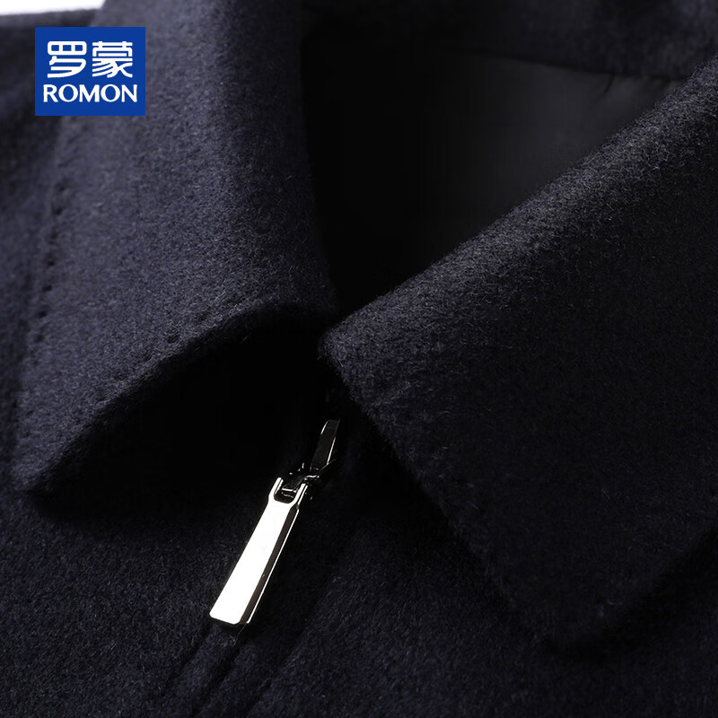 ROMON Cashmere Executive Jacket Men's Woolen Coat Men's Young and Middle-aged Autumn and Winter Business Casual Warm Jacket Men