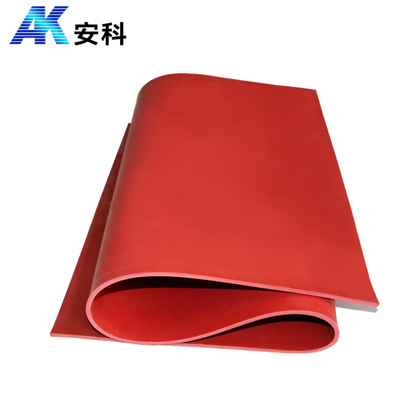 Anke high voltage insulating rubber mat power distribution room rubber mat insulating floor mat (including separate inspection report and test label) red flat surface 5mm thick 1*1 meter