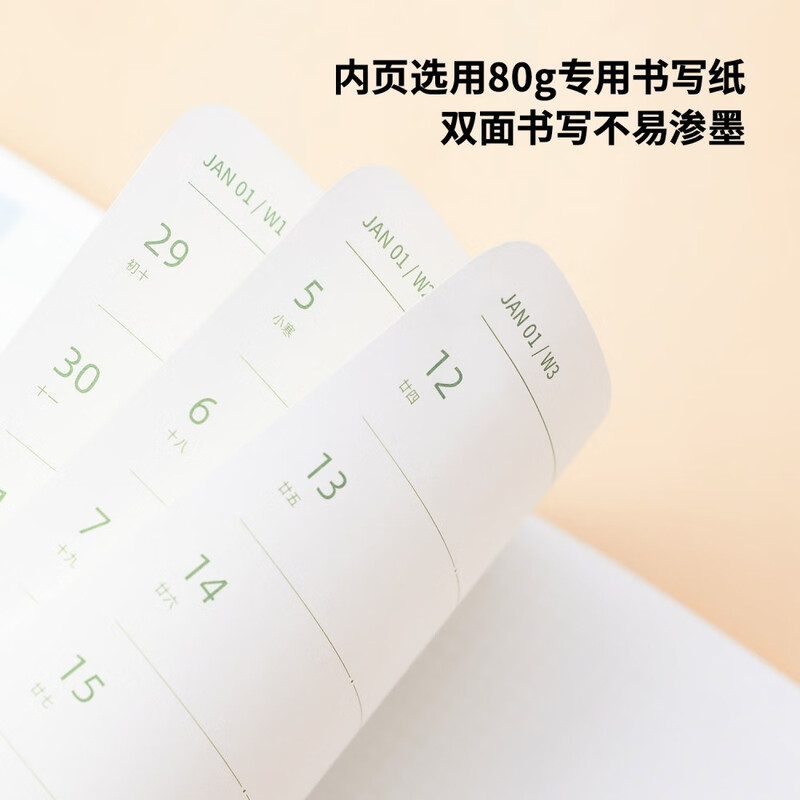 Douban 2026 Schedule - Efficiency Manual 365-day Planner Time Management Planner Daily Diary Notepad One Page a Day Self-Discipline Check-in
