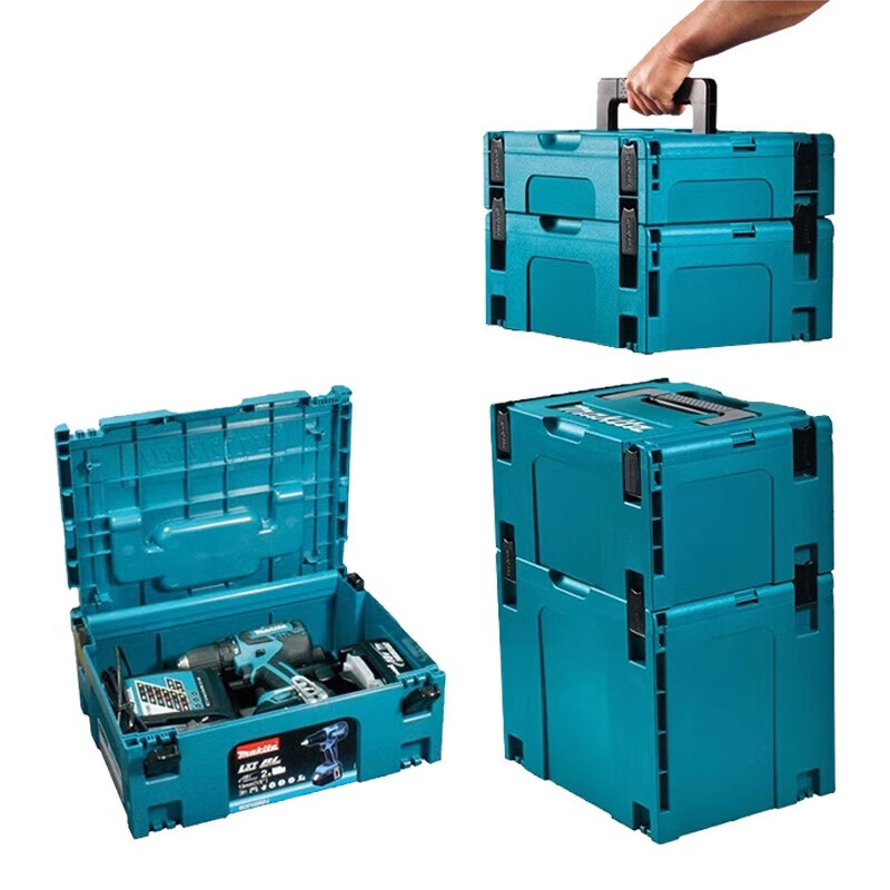 Makita (MAKITA) original tool box multi-functional parts storage box electrician suitcase industrial folding box plastic box No. 4