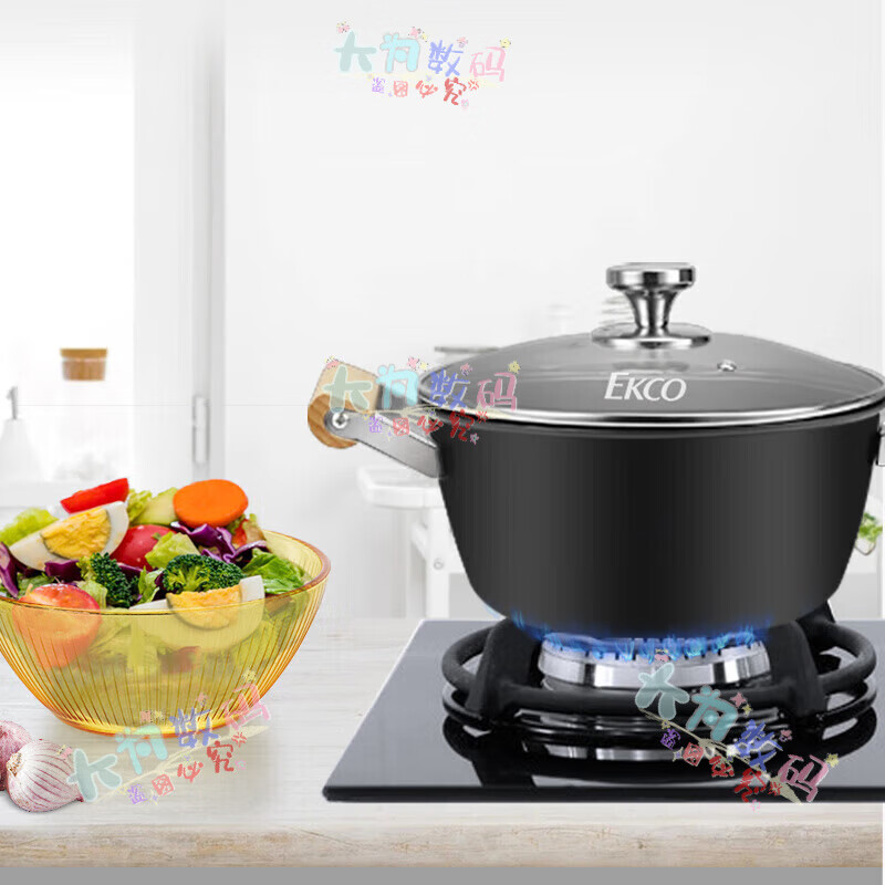 Corning Extreme Iron Stockpot + SN Crystal Series Tableware Luxury 2-piece Set