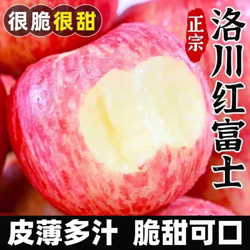 Jingmi Luochuan Red Fuji Apple 4.5kg, single fruit 235g+, seasonal fresh fruit, crispy and sweet, straight from the source