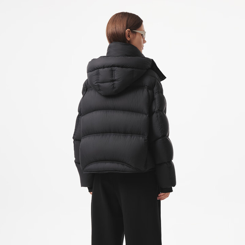 Tambor down jacket women's short removable hood profile thick winter outdoor warm jacket 5530538Z black 165