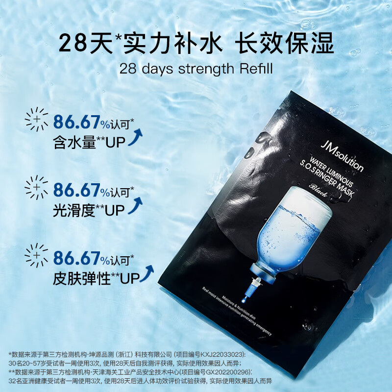 JMsolution muscle research hydrating mask 10 pieces/box jm facial mask hydrating girl birthday gift