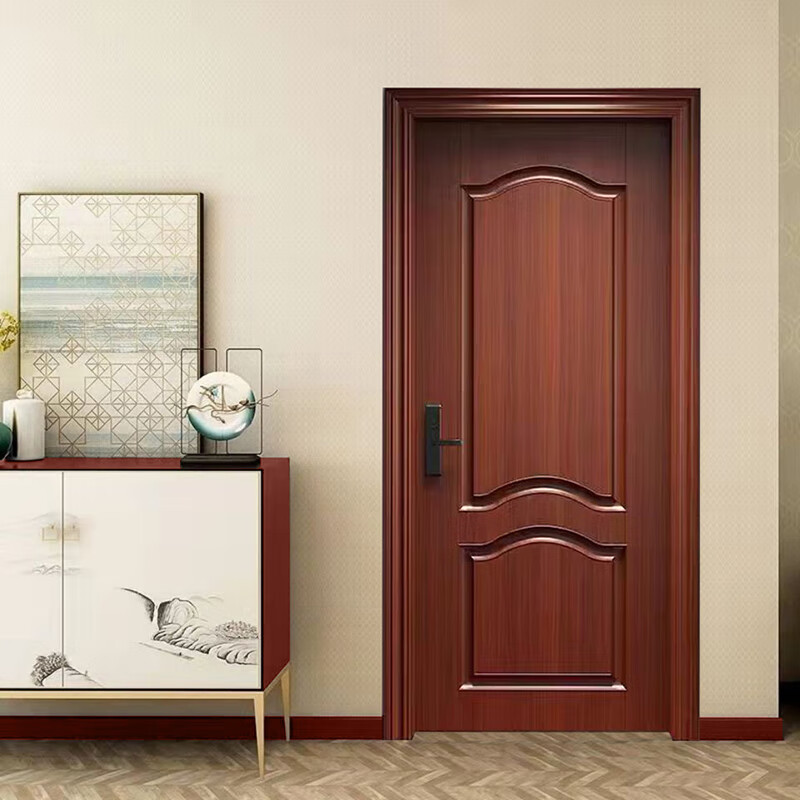 Solid wood door Bedroom door All solid wood composite paint door New Chinese style room door Indoor door Home wooden door Custom door Solid wood composite paint door A