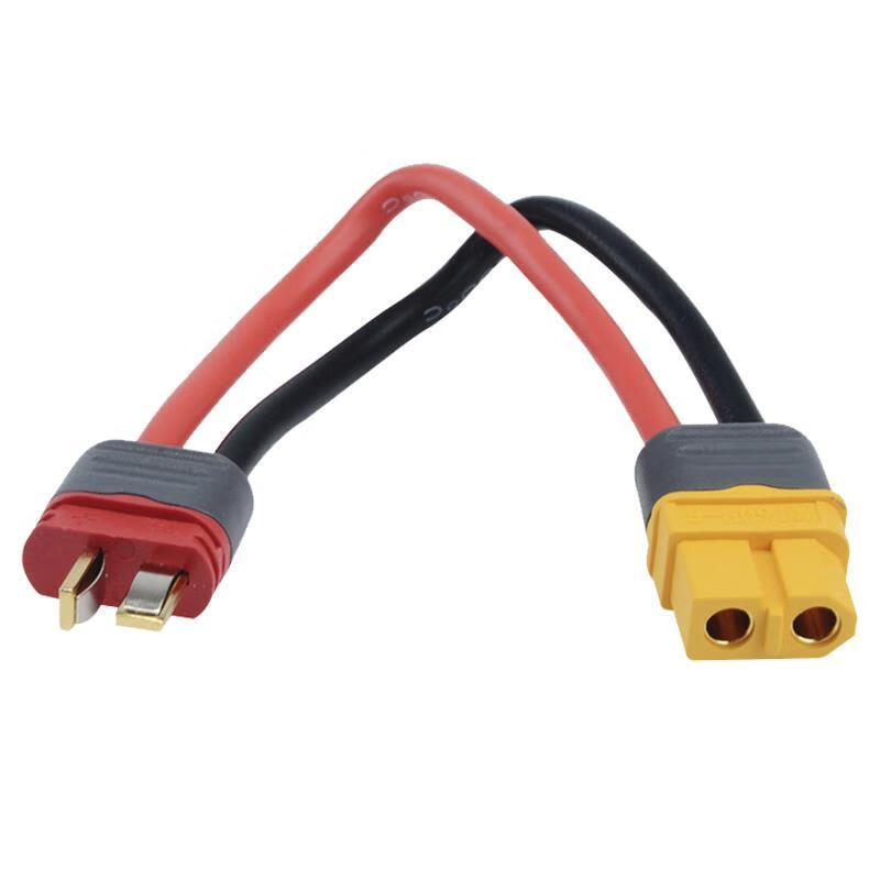 Mo Peng xt60 plug adapter T60 to T30T90TJST adapter cable charging cable battery male and female extension cable Amass A model T female to T60 male 12# line length 10 cm