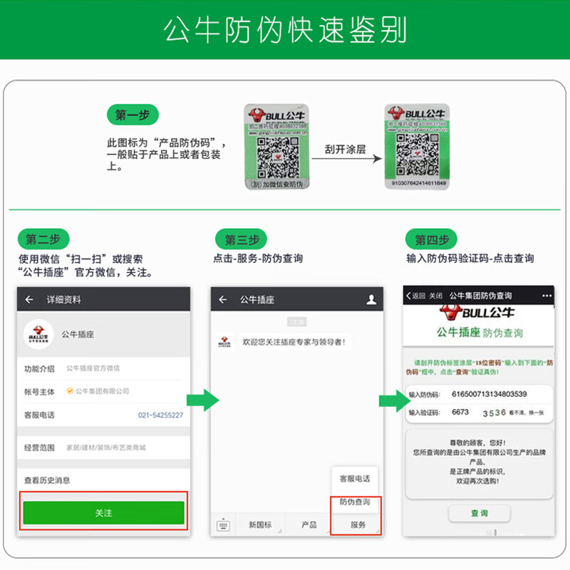Bull multi-function USB socket panel strip and drag strip porous dormitory student bedside round plug plate lightning protection and anti-surge 1.5 meter round plate