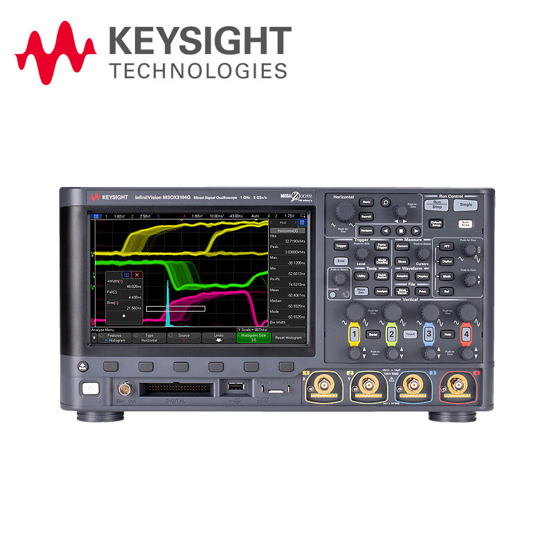 KEYSIGHT DSOX3102G digital oscilloscope 1G/2 channels comes standard with serial decoding/Bode plot/program control software