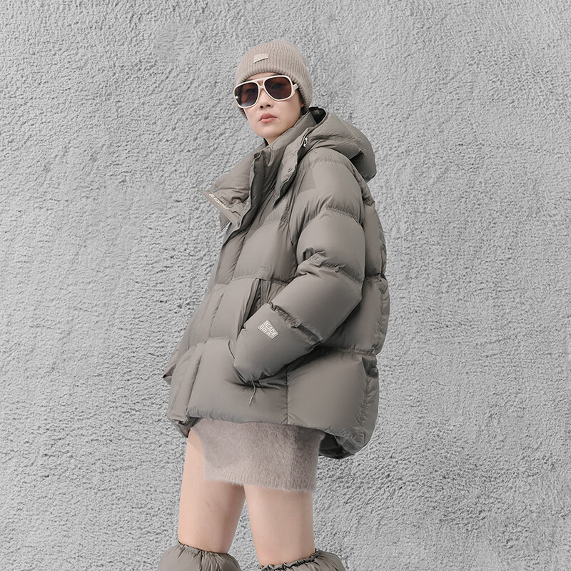 Govan Black Gold Goose Down Jacket Hug 5.0 Four Grid Short 2025 New Women's Casual Down Jacket Gilt No. 10 S