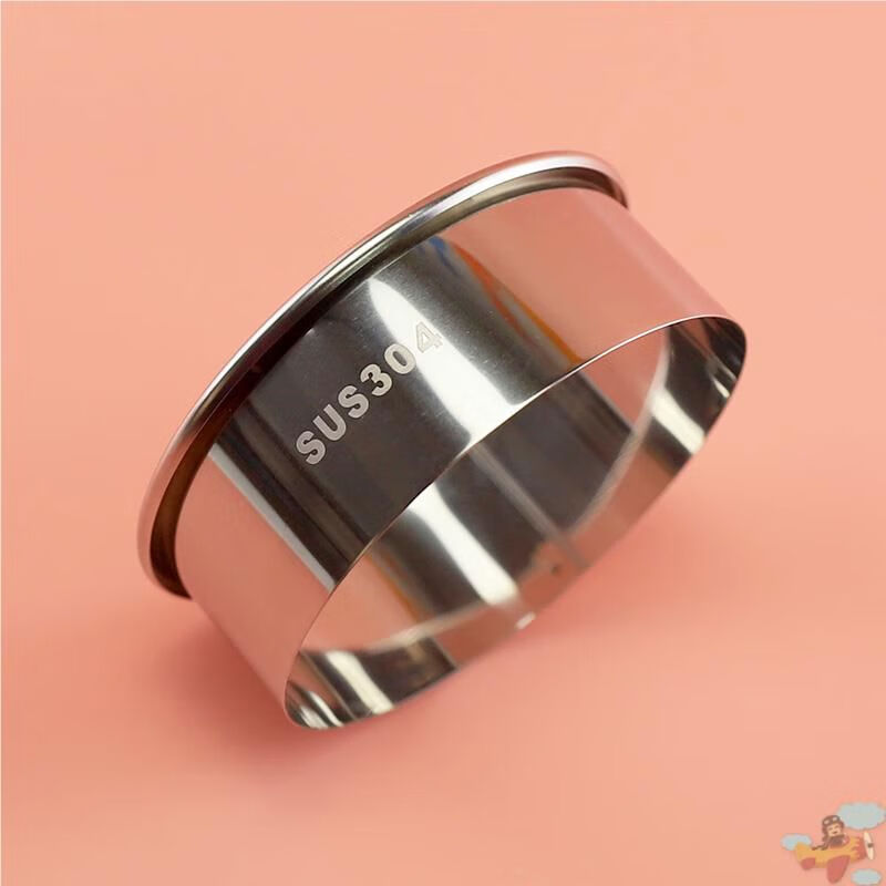 Wing Fantasy 304 stainless steel dumpling skin artifact household steamed bun press rice cake mold dough round cutting die 304 stainless steel skin press inner diameter 9 points 5cm