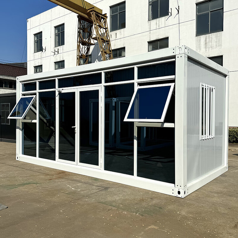 Container Mobile House Office Customized Color Steel Integrated House Living Simple Assembly Detachable Prefab House White Frame