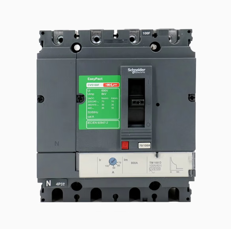 New Schneider CVS molded case circuit breaker CVS100N160N250N400F630H TMD FNH 3P 4P CVS630 500A TMD thermal magnetic tripper 4P H 70KA