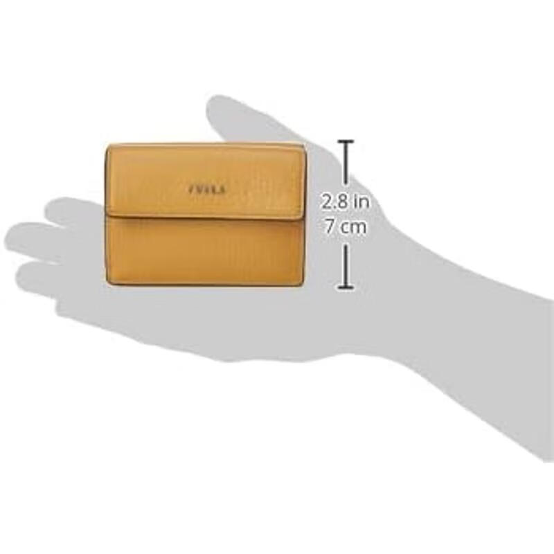 FURLA women's wallet storage card storage cash compartment storage coin pocket textured leather gift for girlfriend GIRASOLE i (1007-BG700) ONE SIZE