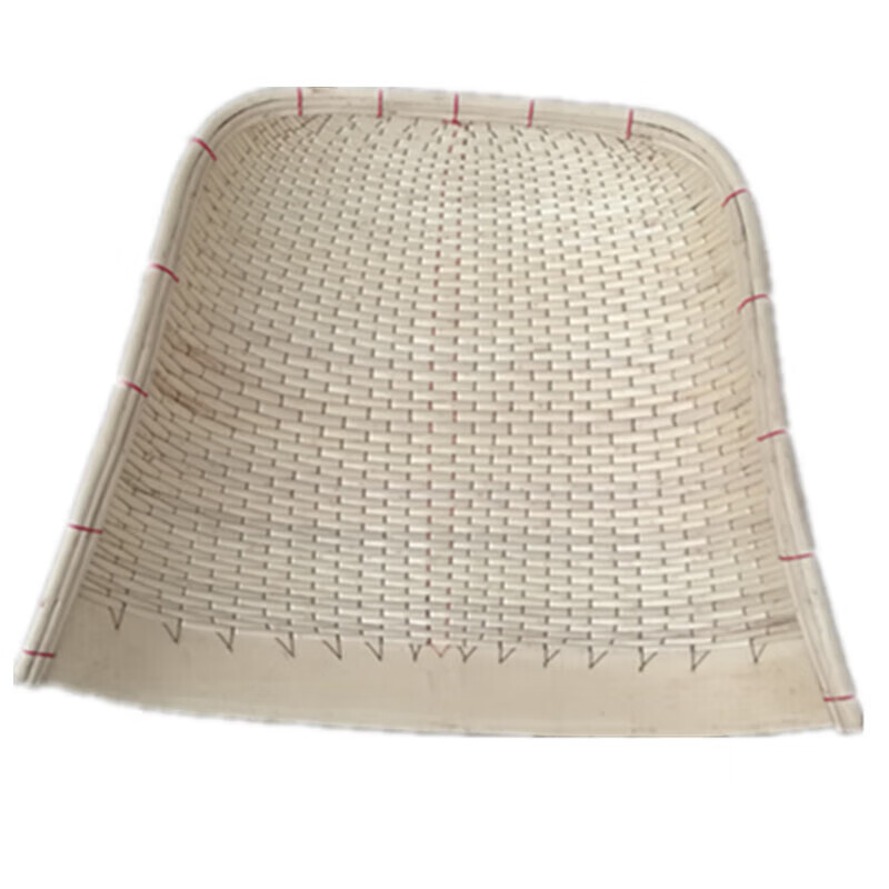 Fengxi Farmhouse Purely Handmade Willow Weaving Rattan Weaving Bamboo Weaving Non-porous Dustpan Agricultural Use Wicker Weaving Storage Basket White About 32*28
