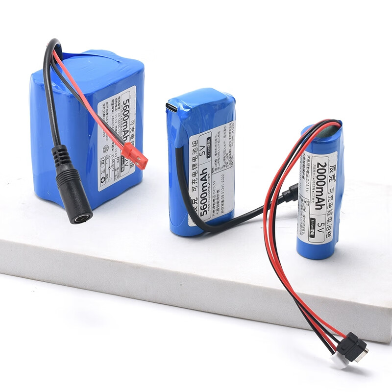 Zejie 5V lithium battery microcontroller LED light rechargeable battery USB fan 4G wireless network wifi Bluetooth module power supply 3000mAh 5V free 2A charging cable