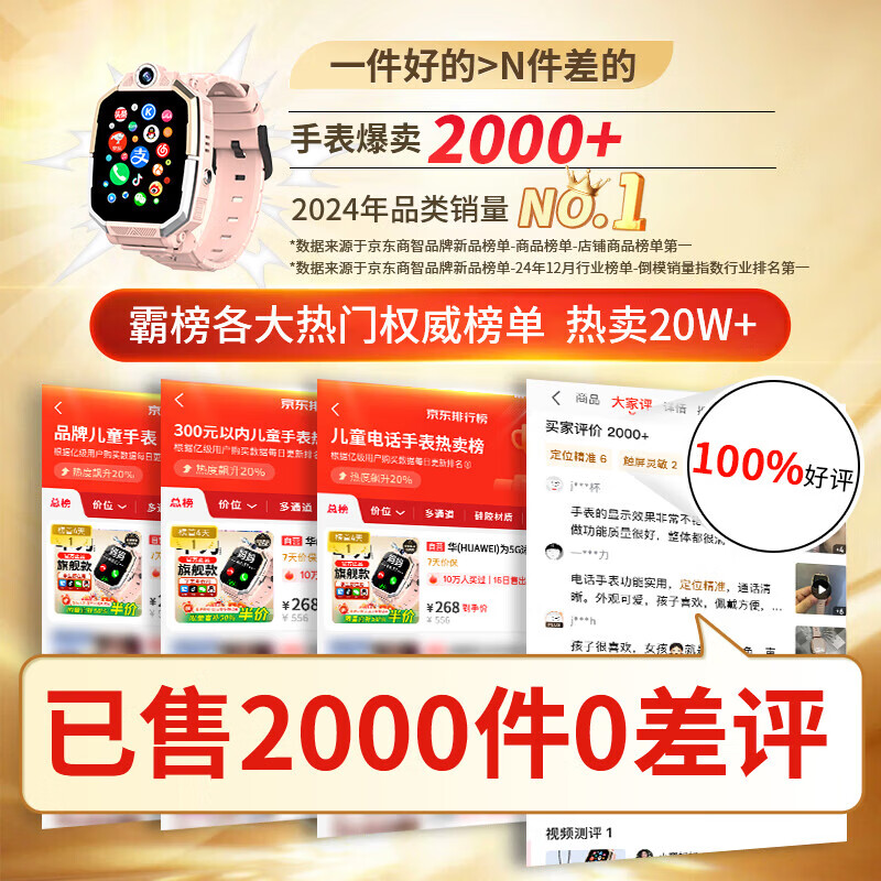 WEEROLEY Huaqiangbei's new authentic children's phone watch 360 rotating dual camera 5G full network plug-in card 3-6-12 years old boys and girls primary and junior high school students anti-fall GPS positioning ultimate performance powder WeChat consent + anti-blue light eye protection + application monitoring