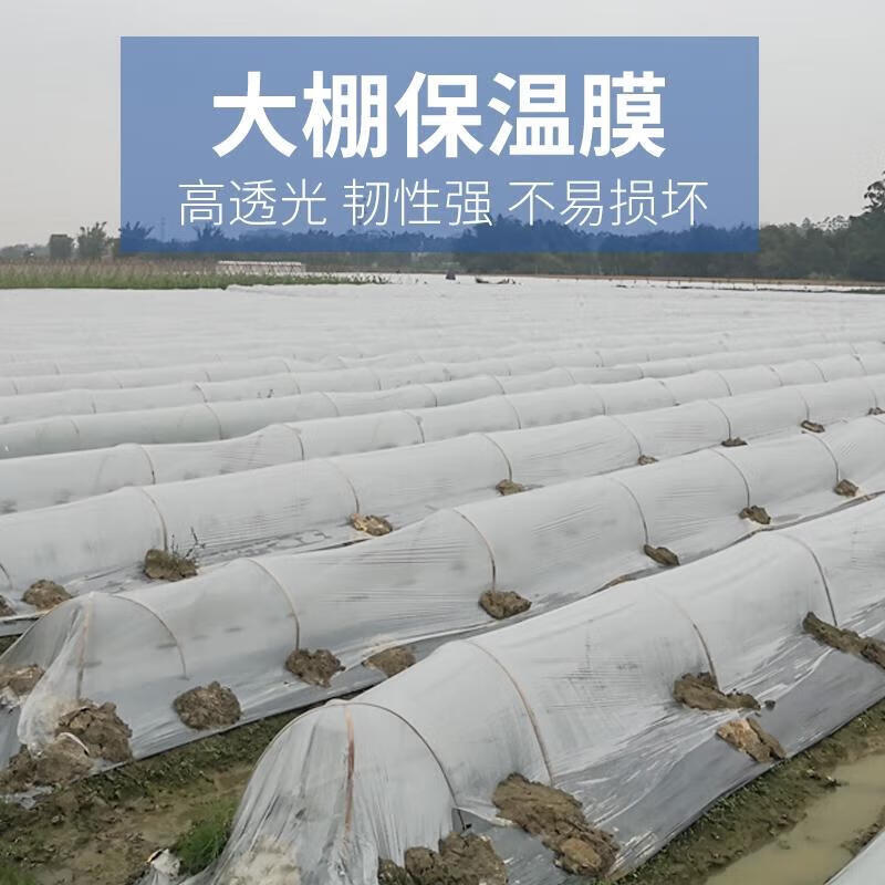 Transparent agricultural plastic film for growing vegetables, small shed film, mulching film, special film for greenhouse planting, plastic paper for heat preservation and cold protection, 4S special film for small shed, 2 meters wide and 10 meters long