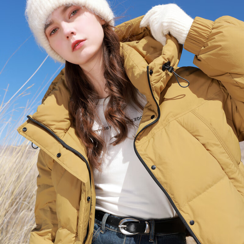 Tricolor Easy Care 2025 Winter New 90 White Duck Down Jacket Loose Short Bread Jacket M