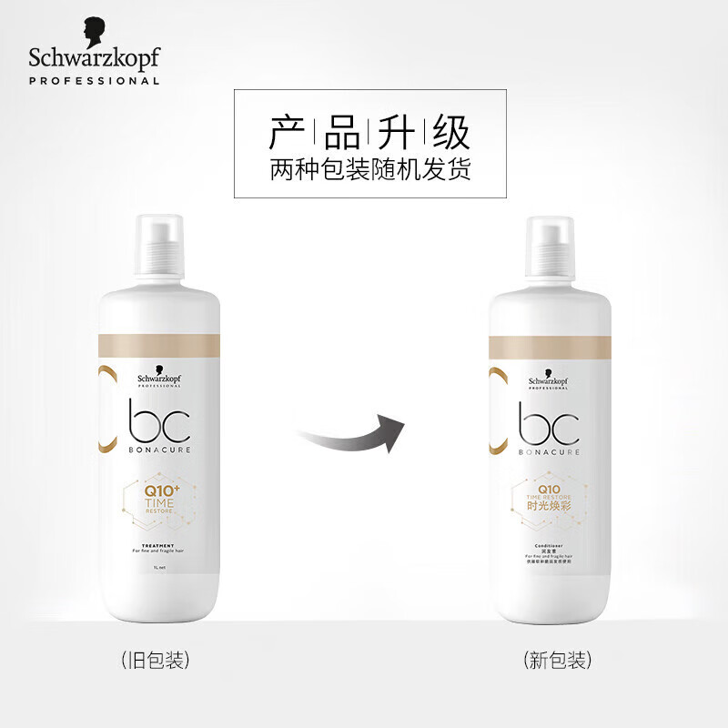 Schwarzkopf Professional BC Polyflor Q10 Time Glow Conditioner 1L Silicone-Free Light and Fluffy Conditioner on clearance