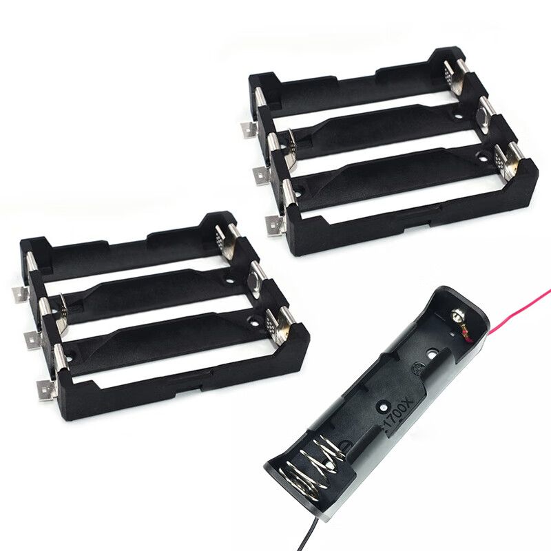 Dafuri 21700 lithium battery box PCB pin type 1 cell/2 cells/3 cells/4 cells series/parallel battery slot 3.7v base 21700 1 cell with cable battery box