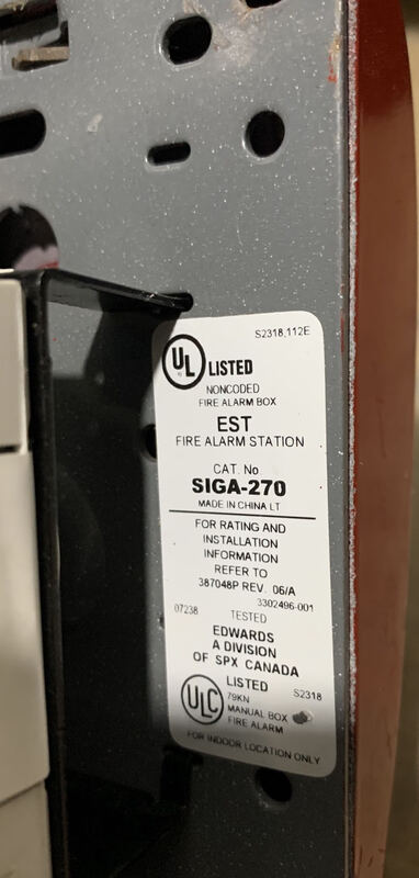 Edwards SIGA-270 Smart Features Manual Alarm Button