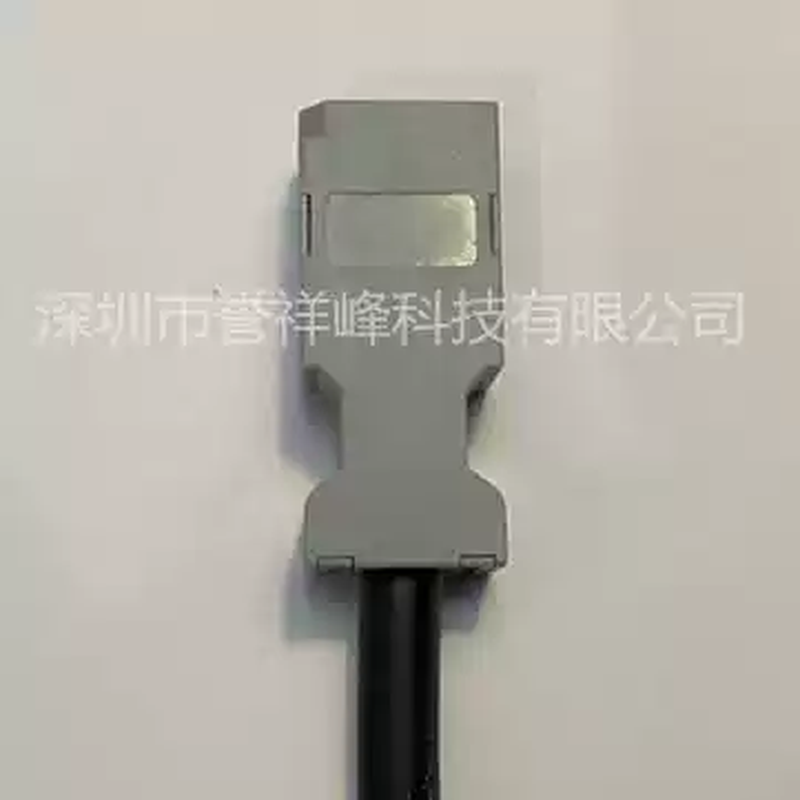 SM-6P/6E connector CN31394 male and female extension cable Yaskawa Delta servo motor absolute encoder cable 6P to 6E black high-flexible absolute value 8m