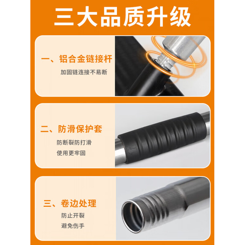 Stainless steel wire brush long handle floor brush outdoor yard moss removal marble scrubbing steel brush 20cm black wire floor brush