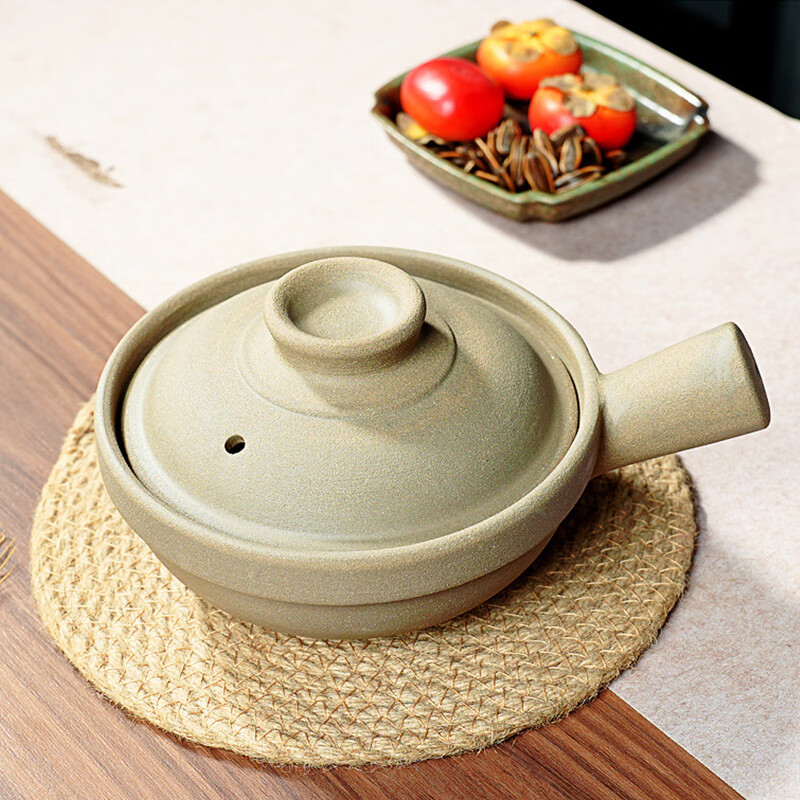 Yi Jia (IJARL) Cantonese-style clay pot special clay pot clay pot clay pot open fire electric ceramic stove commercial small clay pot single handle 1.2 liters