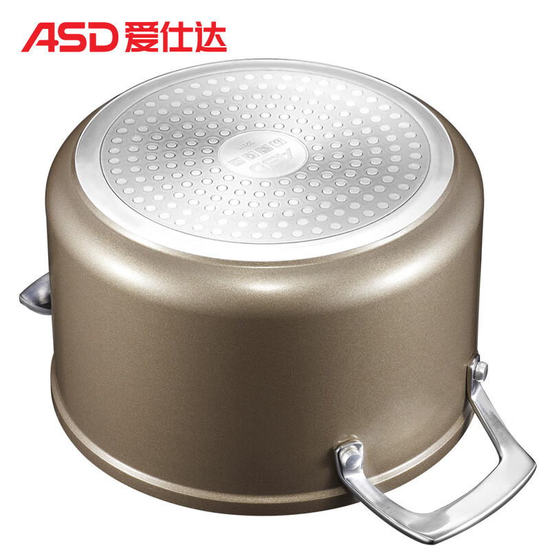 ASD (ASD) pot set non-stick frying pan less oil fume three-piece set magnetic flux pot/soup pot/frying pan non-stick three-piece set