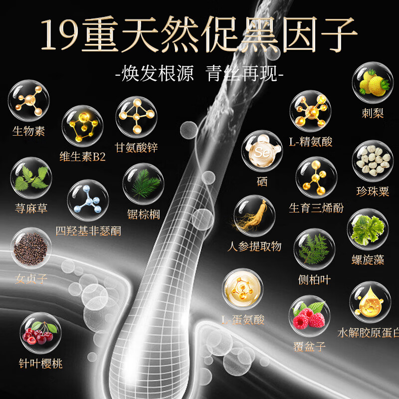 Oakgay specializes in white hair. Biotin black hair capsules imported from France nourish the roots of black hair and make it healthy.