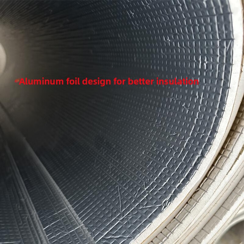 PEF insulation board aluminum foil thermal insulation sound insulation cotton PVC self-adhesive insulation cotton car sound insulation with aluminum foil 10mm self-adhesive (1220*2440mm)