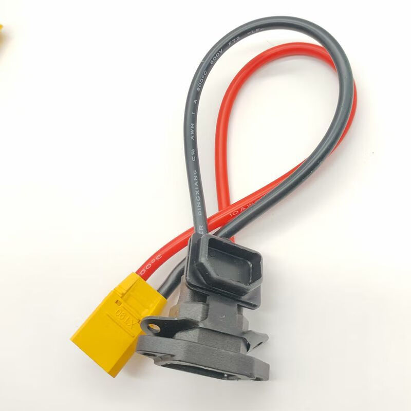 Mo Peng xt90 charging port male to T90 male and female plug thick line high-power lithium battery charging adapter T90 female to male 6 square 20 cm