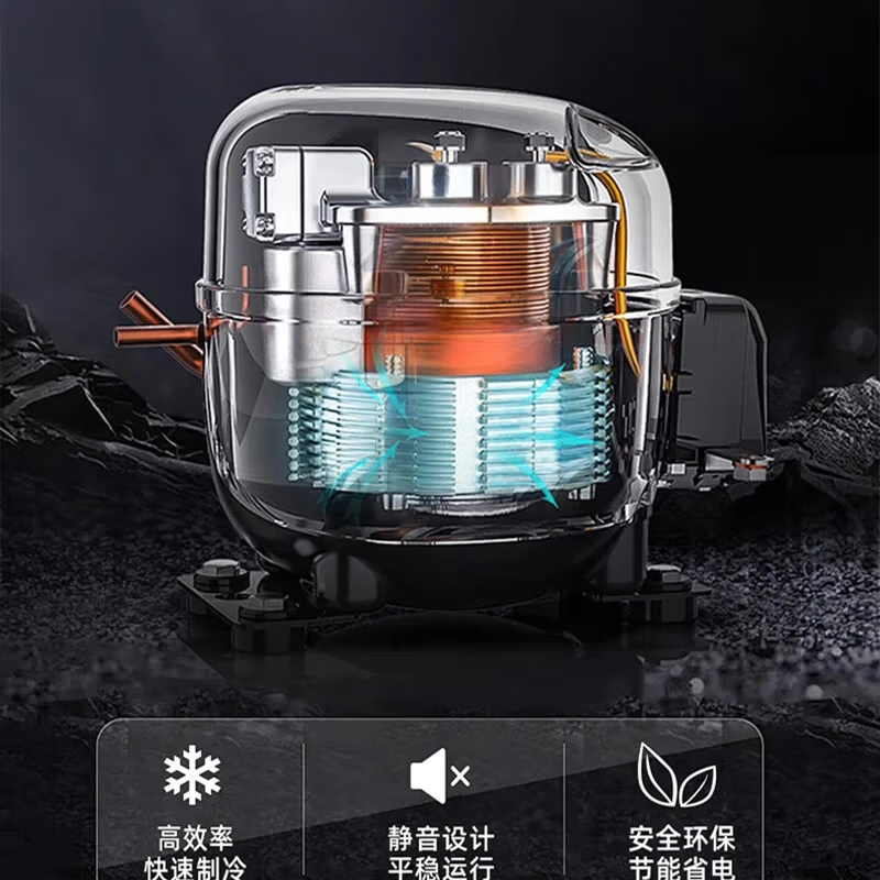 Chigo three-door refrigerator for home dormitory rental office energy-saving three-door small refrigerator first-class energy efficiency large capacity 289L gray purification and deodorization three doors three temperatures shelf type