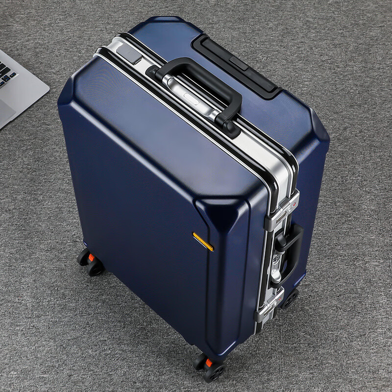 Xiaomi Li high-end suitcase can seat 22 people, suitcase for men and women, 20 boarding case, college student business large capacity, 26 trolley case, supreme aluminum frame, dark gray, 20 inches, boarding size