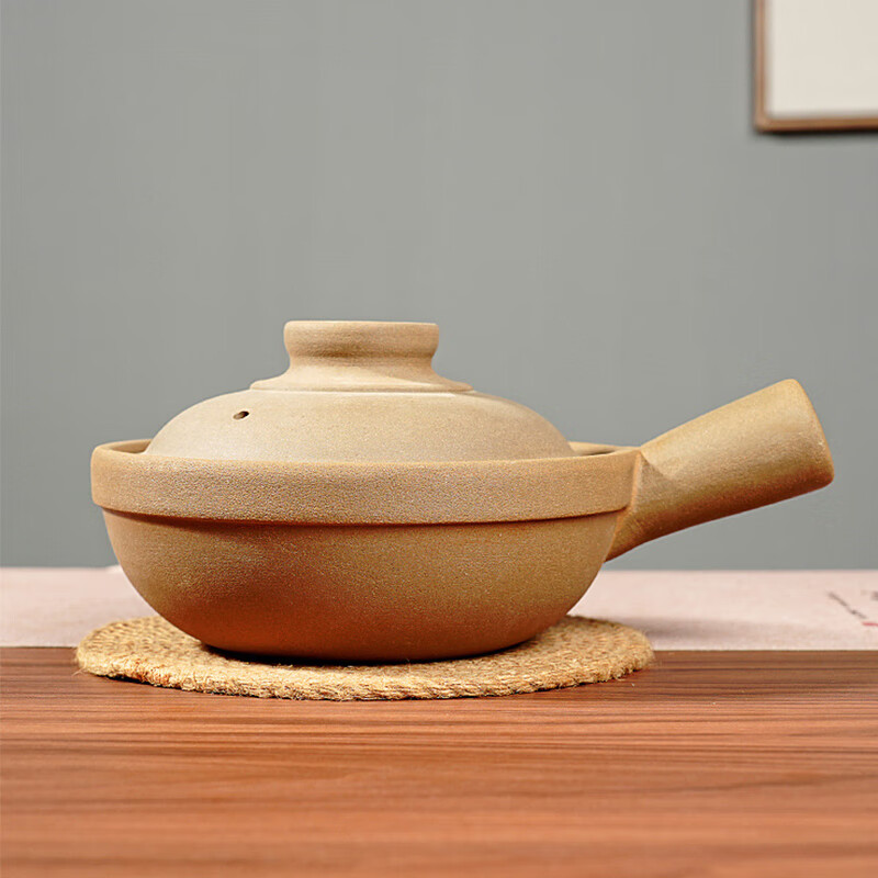 Yi Jia (IJARL) Cantonese-style clay pot special clay pot clay pot clay pot open fire electric ceramic stove commercial small clay pot single handle 1.2 liters