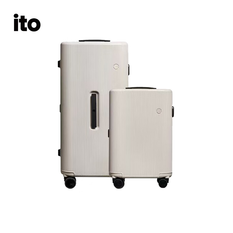 ITO combination PISTACHIO 1 STRIPED TRUNK luggage suitcase large capacity trolley case forest green (20+30 inches)